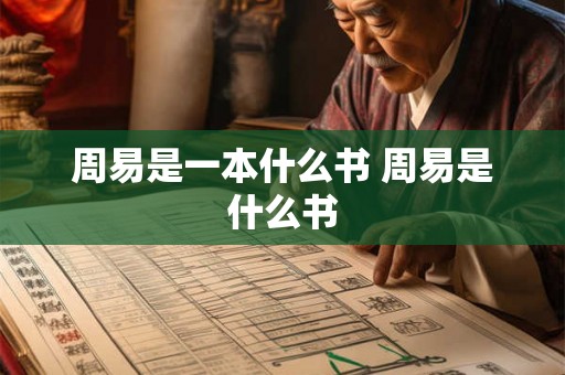 周易是一本什么书 周易是什么书