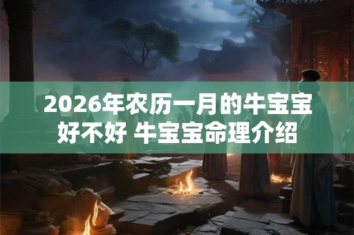 2026年农历一月的牛宝宝好不好 牛宝宝命理介绍