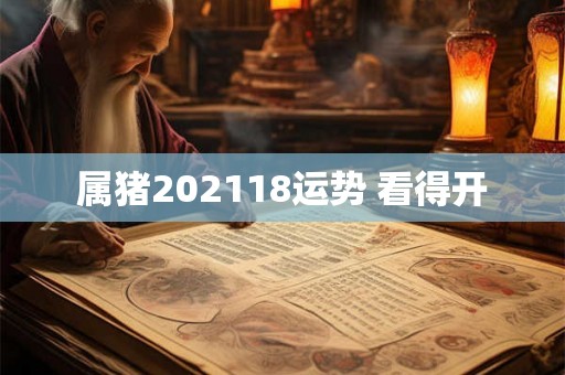 属猪202118运势 看得开