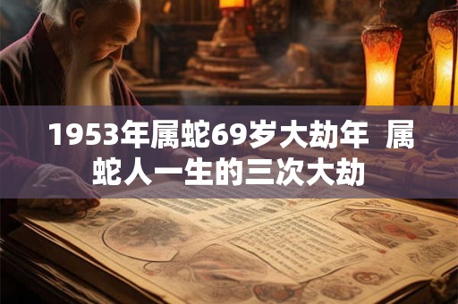 1953年属蛇69岁大劫年  属蛇人一生的三次大劫