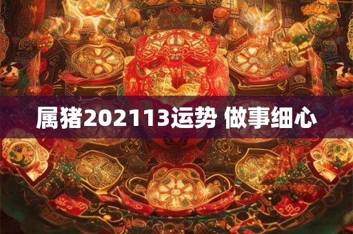 属猪202113运势 做事细心