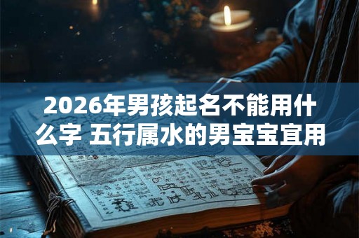 2026年男孩起名不能用什么字 五行属水的男宝宝宜用字