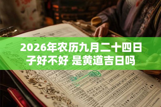 2026年农历九月二十四日子好不好 是黄道吉日吗