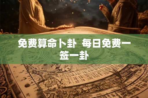 免费算命卜卦 每日免费一签一卦 免费算命卜卦 每日免费一签一卦
