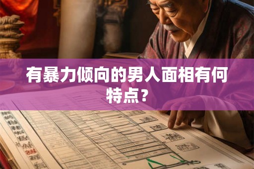 有暴力倾向的男人面相有何特点？