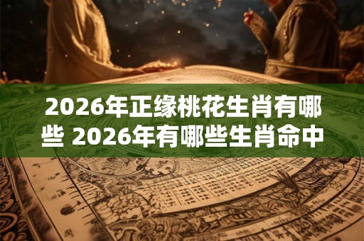 2026年正缘桃花生肖有哪些 2026年有哪些生肖命中桃花运