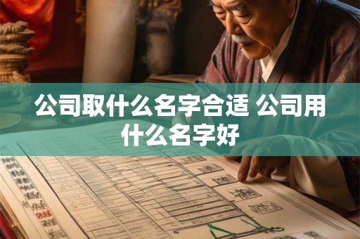 公司取什么名字合适 公司用什么名字好