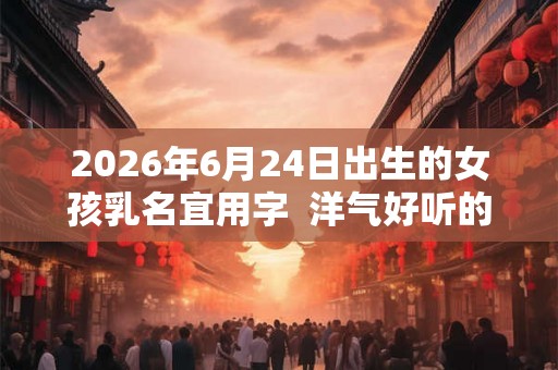 2026年6月24日出生的女孩乳名宜用字 洋气好听的小名赏析 2026年6月24日出生的女孩乳名宜用字 洋气好听的小名赏析