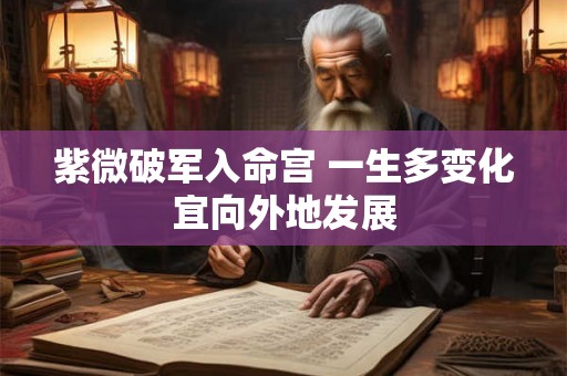 紫微破军入命宫 一生多变化宜向外地发展
