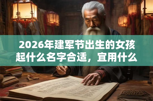 2026年建军节出生的女孩起什么名字合适，宜用什么字