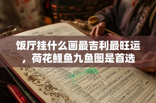 饭厅挂什么画最吉利最旺运，荷花鲤鱼九鱼图是首选