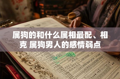 属狗的和什么属相最配、相克 属狗男人的感情弱点