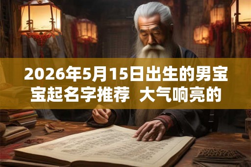 2026年5月15日出生的男宝宝起名字推荐  大气响亮的