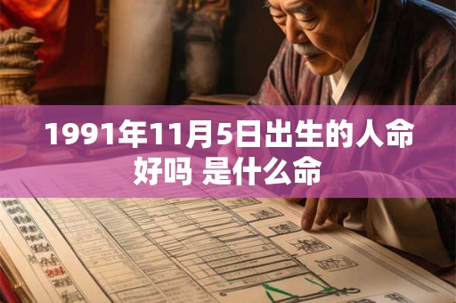 1991年11月5日出生的人命好吗 是什么命