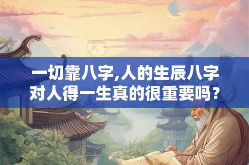 一切靠八字,人的生辰八字对人得一生真的很重要吗？