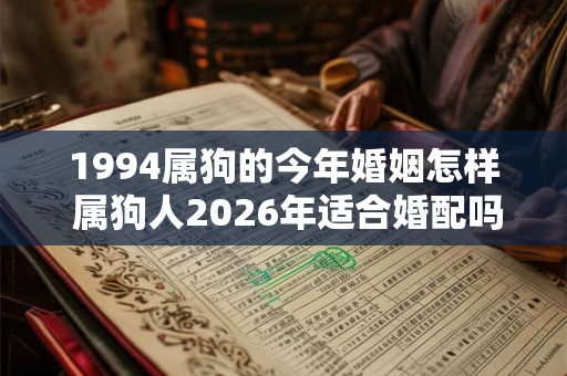 1994属狗的今年婚姻怎样 属狗人2026年适合婚配吗 1994属狗的今年婚姻怎样 属狗人2026年适合婚配吗