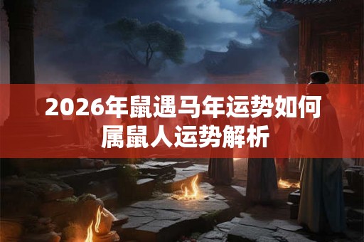 2026年鼠遇马年运势如何 属鼠人运势解析