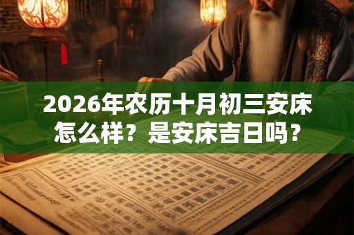 2026年农历十月初三安床怎么样？是安床吉日吗？