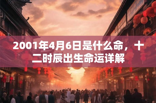 2001年4月6日是什么命,十二时辰出生命运详解 2001年4月6日是什么命,十二时辰出生命运详解