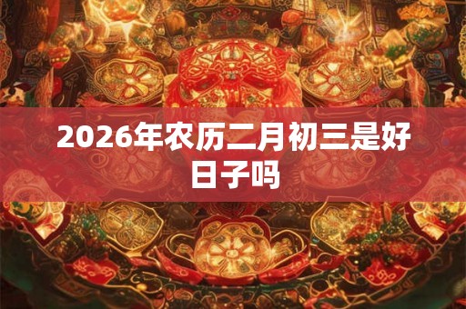2026年农历二月初三是好日子吗 2026年农历二月初三是好日子吗