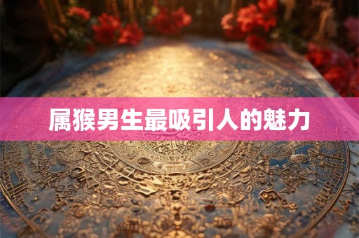 属猴男生最吸引人的魅力