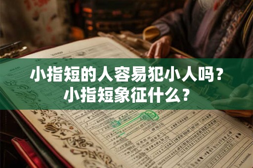 小指短的人容易犯小人吗？小指短象征什么？