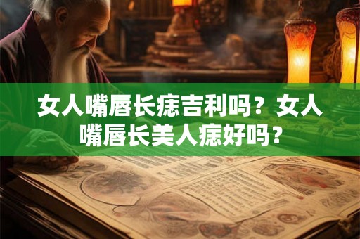 女人嘴唇长痣吉利吗？女人嘴唇长美人痣好吗？
