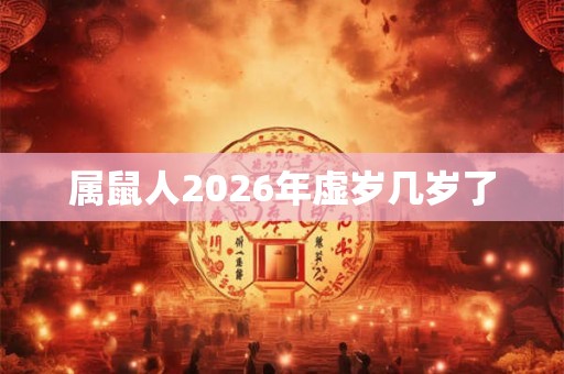属鼠人2026年虚岁几岁了