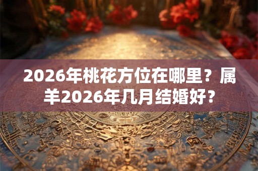 2026年桃花方位在哪里？属羊2026年几月结婚好？