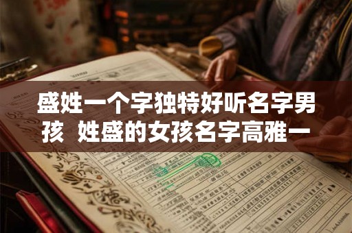 盛姓一个字独特好听名字男孩  姓盛的女孩名字高雅一点的