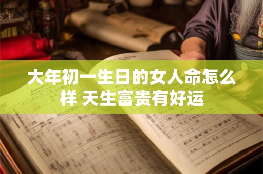 大年初一生日的女人命怎么样 天生富贵有好运