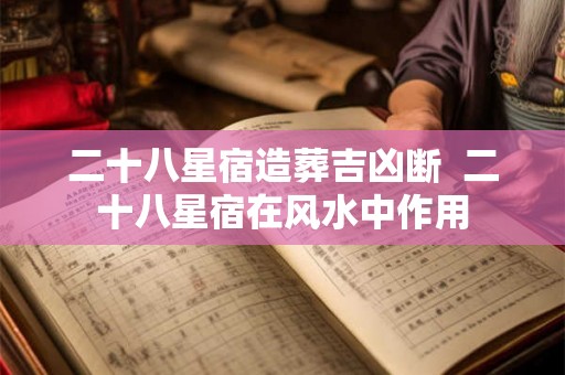 二十八星宿造葬吉凶断 二十八星宿在风水中作用 二十八星宿造葬吉凶断 二十八星宿在风水中作用
