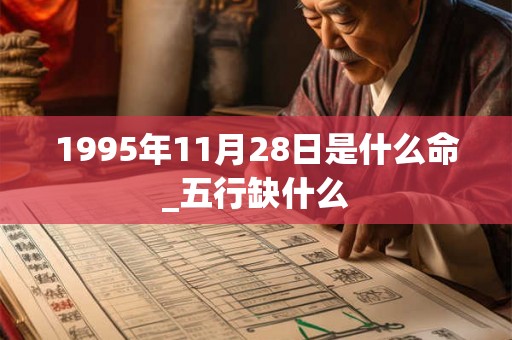 1995年11月28日是什么命_五行缺什么