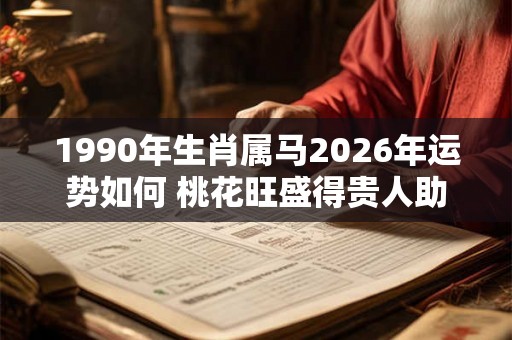1990年生肖属马2026年运势如何 桃花旺盛得贵人助