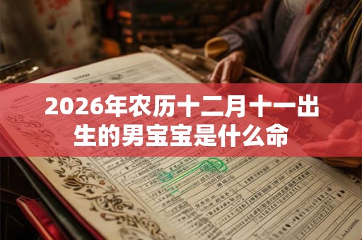 2026年农历十二月十一出生的男宝宝是什么命