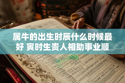 属牛的出生时辰什么时候最好 寅时生贵人相助事业顺利