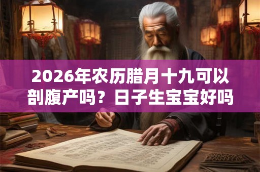2026年农历腊月十九可以剖腹产吗？日子生宝宝好吗？