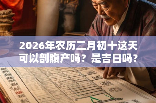 2026年农历二月初十这天可以剖腹产吗?是吉日吗? 2026年农历二月初十这天可以剖腹产吗?是吉日吗?