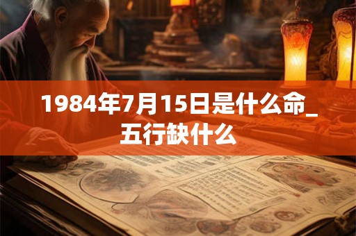 1984年7月15日是什么命_五行缺什么