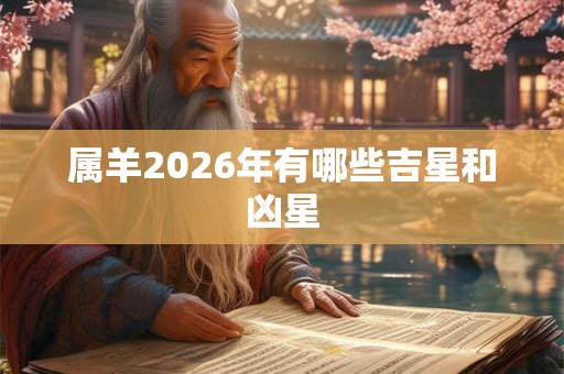 属羊2026年有哪些吉星和凶星