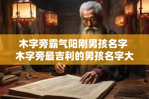 木字旁霸气阳刚男孩名字 木字旁最吉利的男孩名字大全