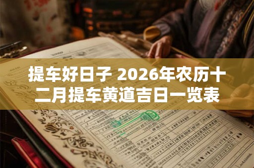 提车好日子 2026年农历十二月提车黄道吉日一览表