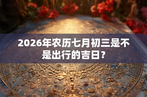 2026年农历七月初三是不是出行的吉日？