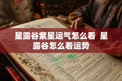 星露谷紫星运气怎么看  星露谷怎么看运势