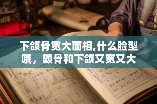 下颌骨宽大面相,什么脸型哦,颧骨和下颌又宽又大 下颌骨宽大面相,什么脸型哦,颧骨和下颌又宽又大