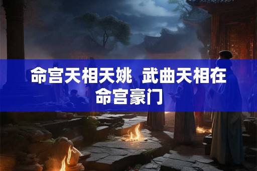 命宫天相天姚 武曲天相在命宫豪门 命宫天相天姚 武曲天相在命宫豪门