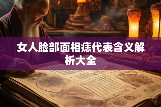 女人脸部面相痣代表含义解析大全 女人脸部面相痣代表含义解析大全