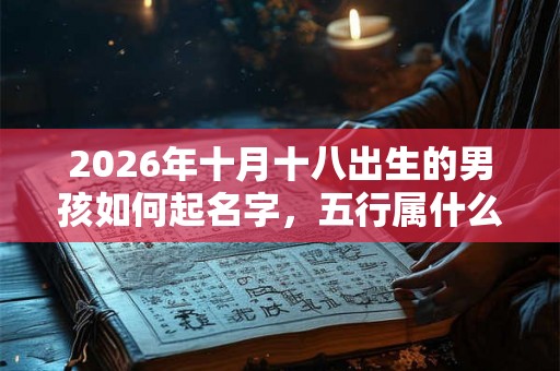 2026年十月十八出生的男孩如何起名字,五行属什么 2026年十月十八出生的男孩如何起名字,五行属什么
