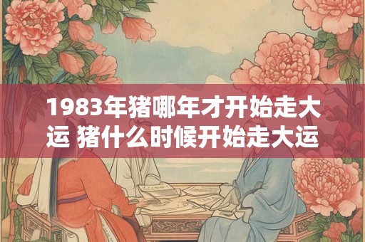 1983年猪哪年才开始走大运 猪什么时候开始走大运