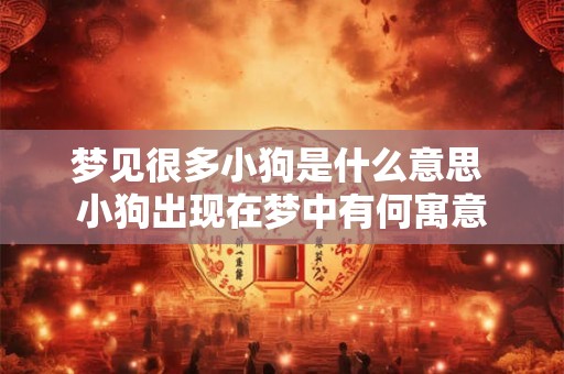 梦见很多小狗是什么意思 小狗出现在梦中有何寓意